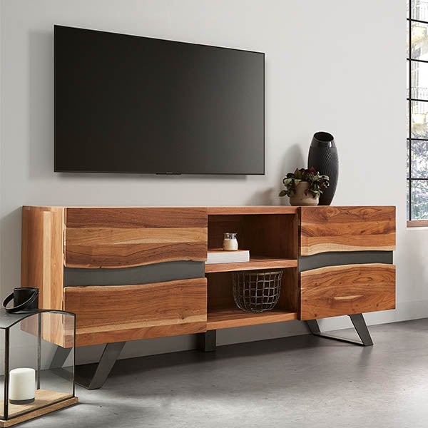 tv console design with storage